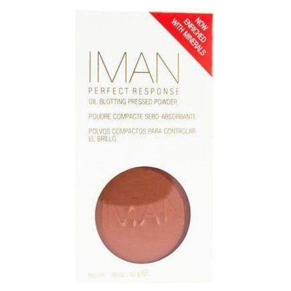 Iman Perfect Response Oil - Blotting Pressed Powder Deep 10g - gtwtoporld.com