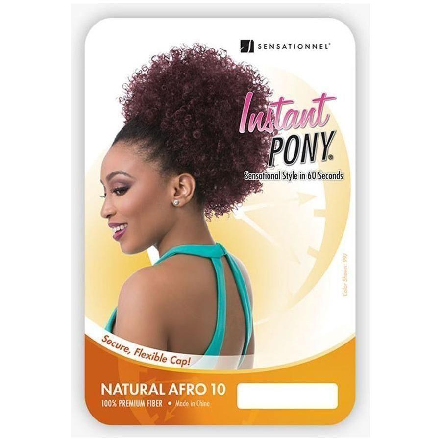 Instant Pony Natural Afro 10" - Synthetic Premium Hair - gtwtoporld.com