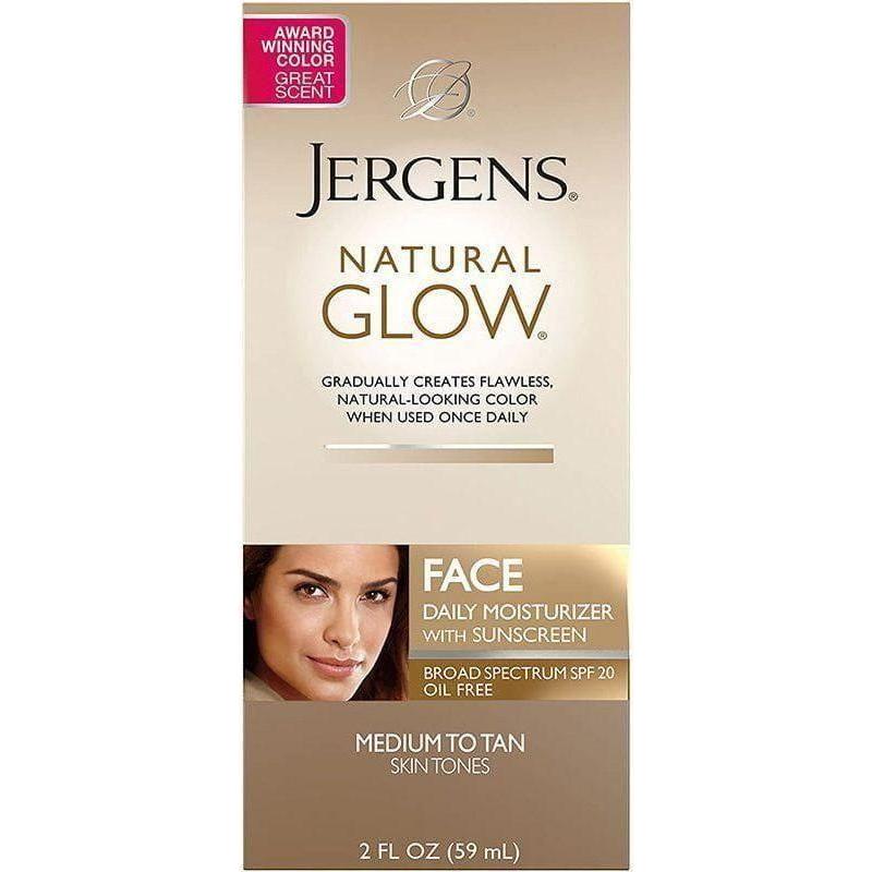 Jergens Natural Glow Face Daily Moisturizer with Sunscreen Medium to Tan 59ml - gtwtoporld.com