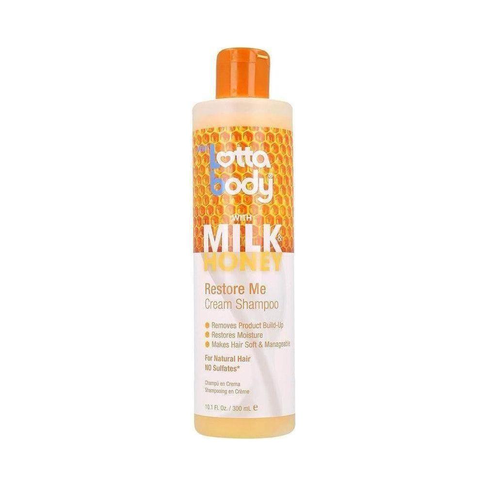 Lottabody Milk Honey Restore Me Cream Shampoo 300ml - gtwtoporld.com