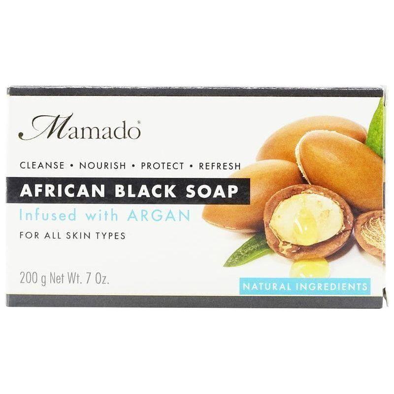 Mamado African Black Soap Infused with Argan 200g - gtwtoporld.com