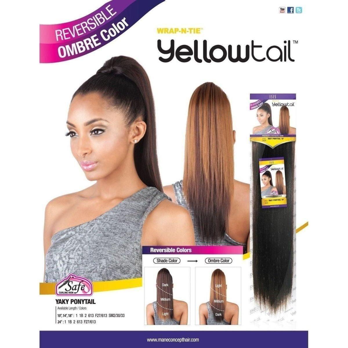 Mane Concept Yaky Synthetic Straight Ponytail 24" - gtwtoporld.com