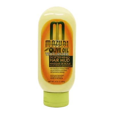 Mazuri Organic Olive Hair Texturizer Softening Hair Mud Masque 8oz - gtwtoporld.com