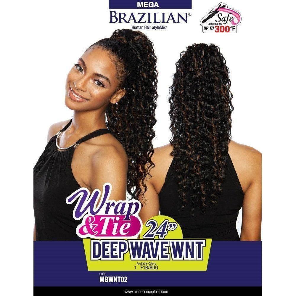 Mega Brazilian Wrap - N Deep Wave Wint 24" - Blended Human Hair - gtwtoporld.com