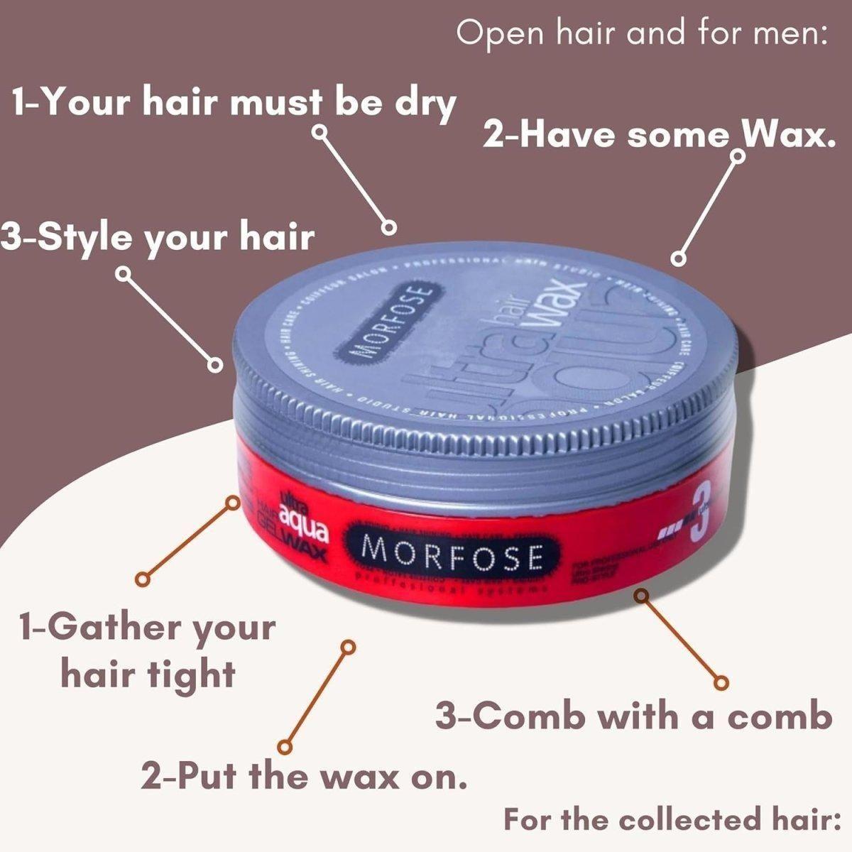 Morfose Hair Gel Wax Red 150ml - gtwtoporld.com