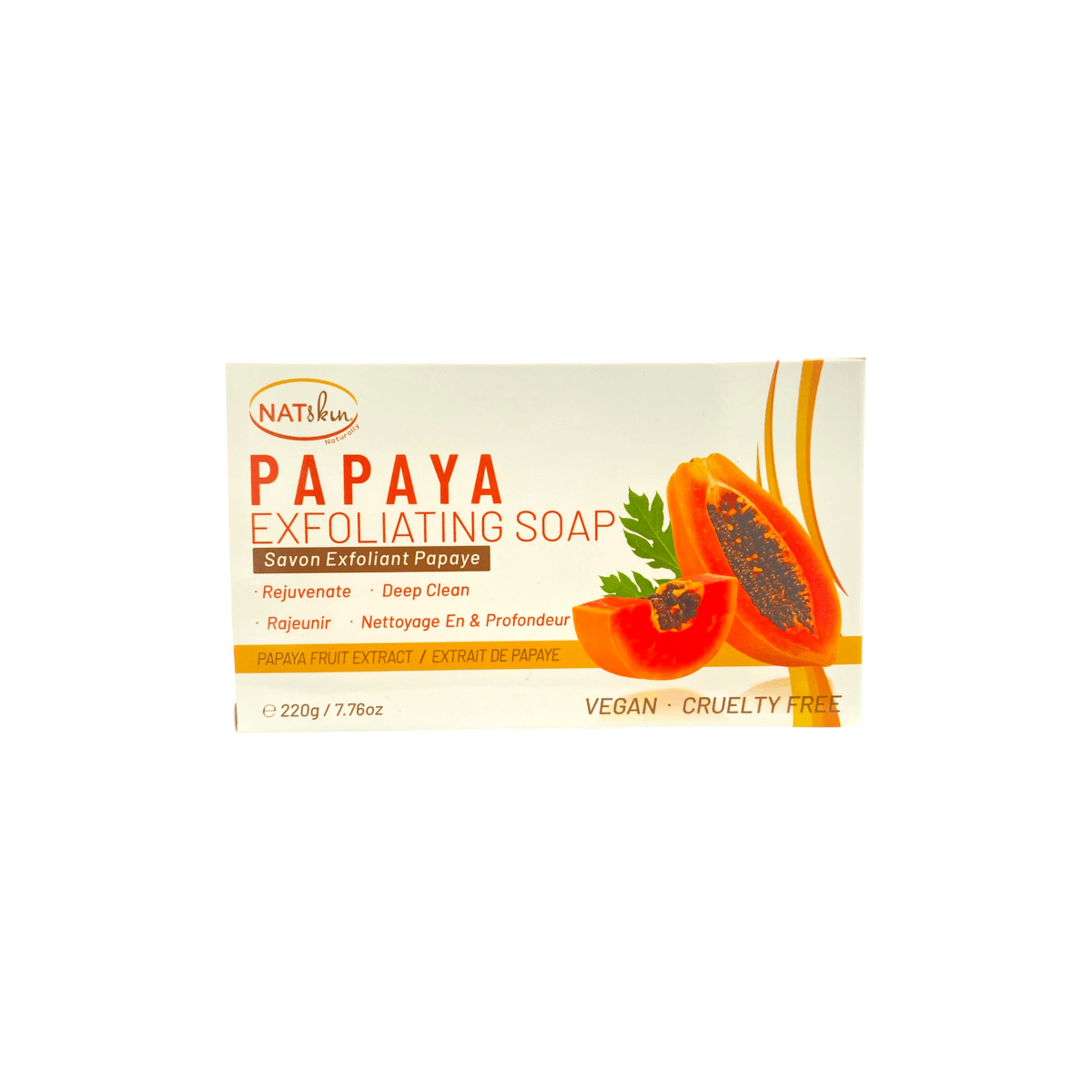 Natskin: Papaya Brightening & Exfoliating Soap 200G - gtwtoporld.com