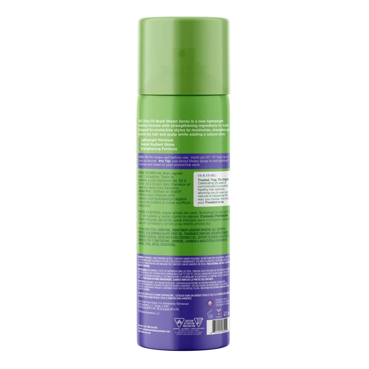 ORS Olive Oil Braidzone Braid Sheen Spray for Hair & Scalp Nourishment (10.0 OZ) - gtwtoporld.com