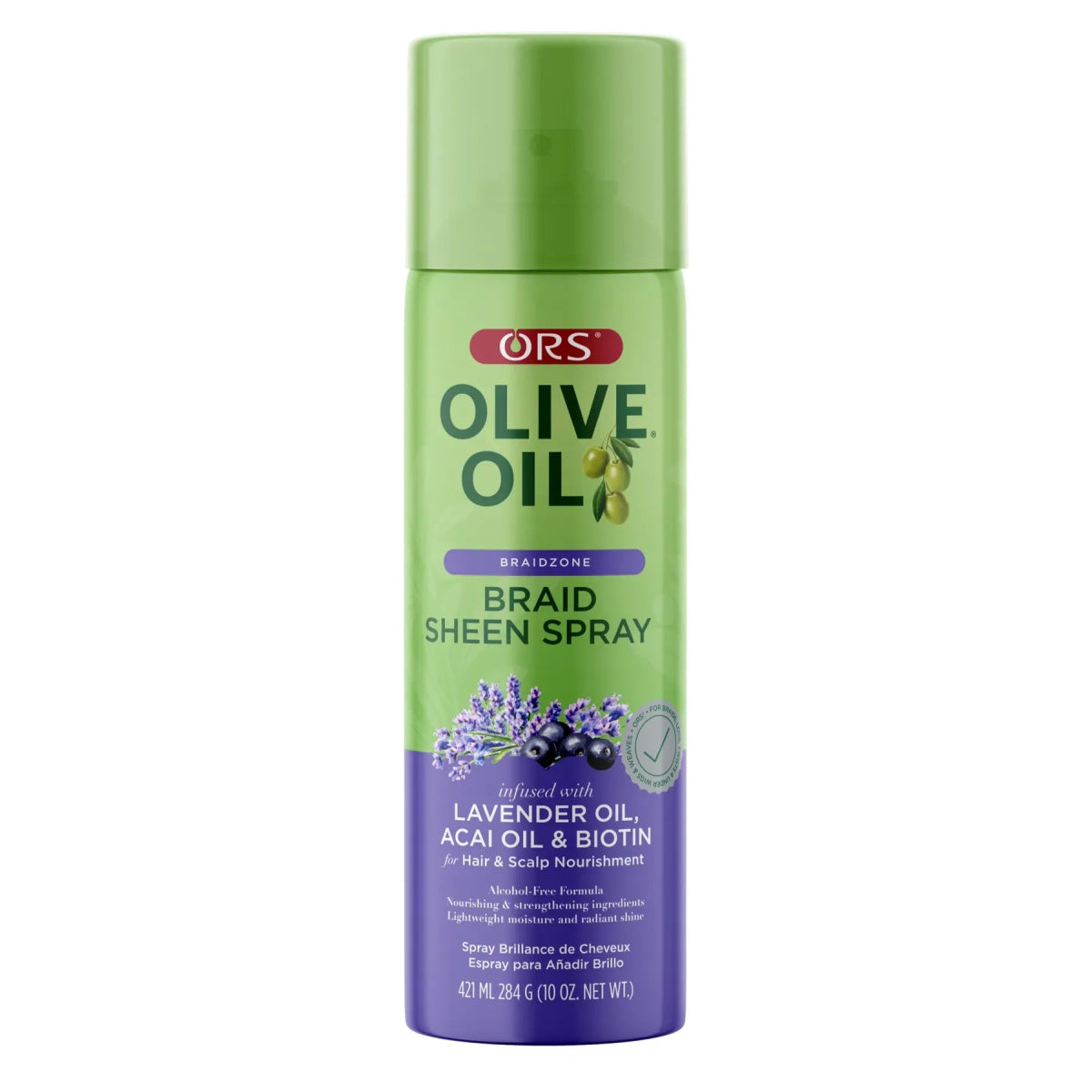 ORS Olive Oil Braidzone Braid Sheen Spray for Hair & Scalp Nourishment (10.0 OZ) - gtwtoporld.com