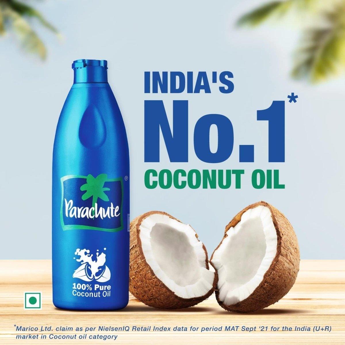 Parachute 100% Pure Coconut Oil - 500ml / 200ml - gtwtoporld.com