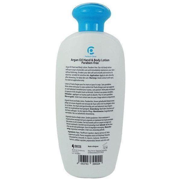 Perfect Clear Argan Oil Hand & Body Lotion, Paraben free 500ml - gtwtoporld.com