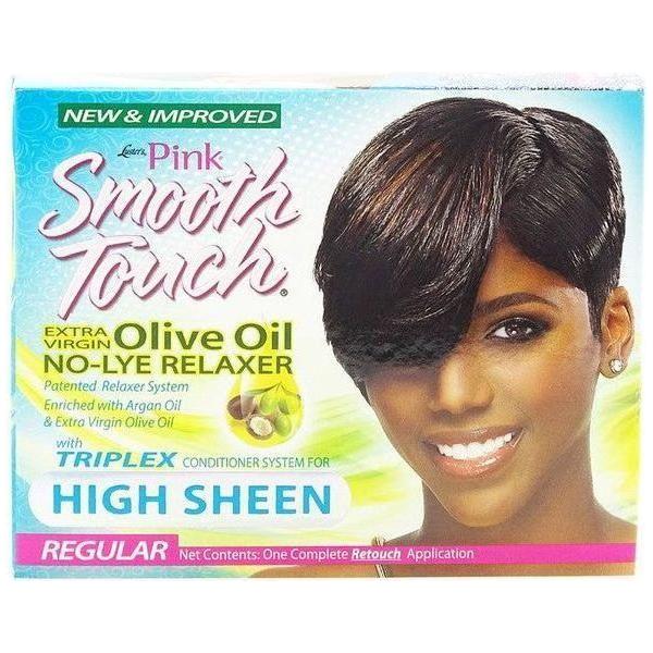 Pink Smooth Touch Olive Oil No - Lye Relaxer Kit Regular - gtwtoporld.com