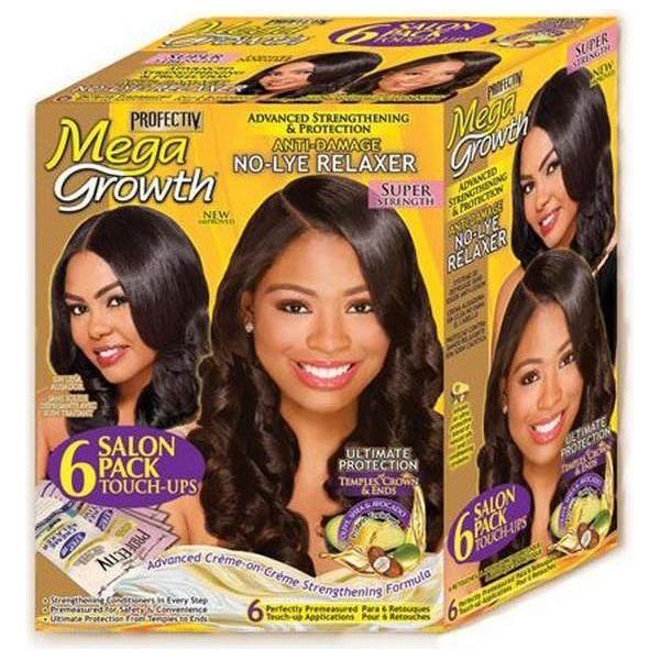 Profectiv Mega Growth No Lye Relaxer 6 Salon Pack Touch - Up Super - gtwtoporld.com