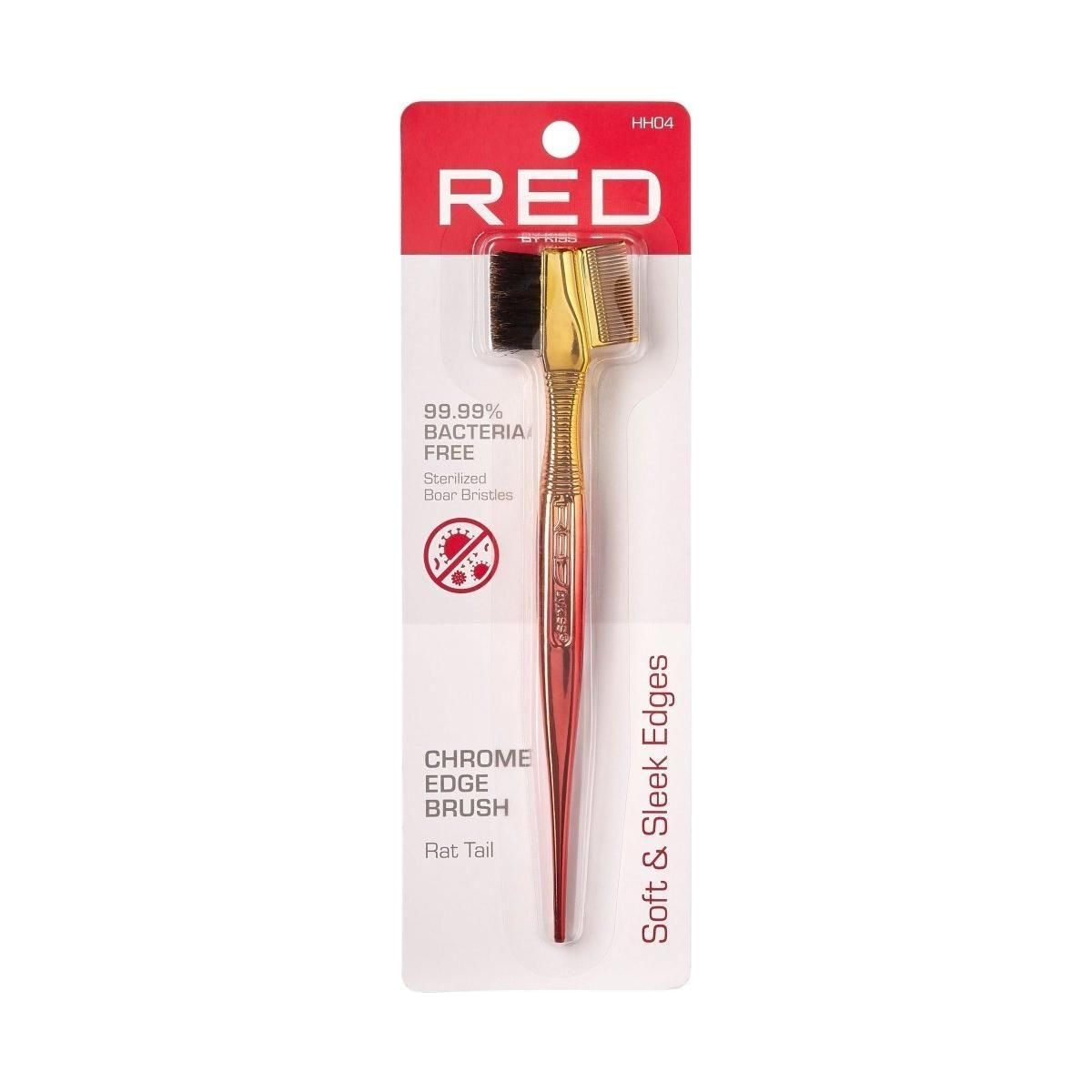 Red By Kiss Edge brush Ombre Chrome Rattail - gtwtoporld.com