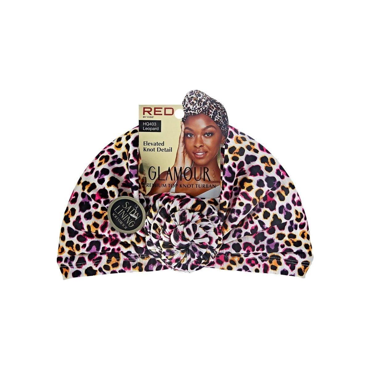 Red By Kiss Glamour Knot Turban Leopard - gtwtoporld.com