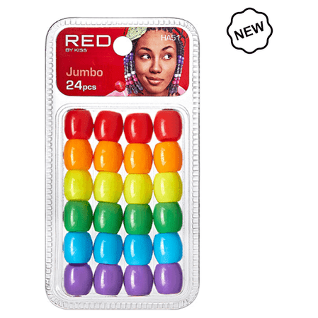Red By Kiss Jumbo Hair Beads Jumbo 24pcs - gtwtoporld.com