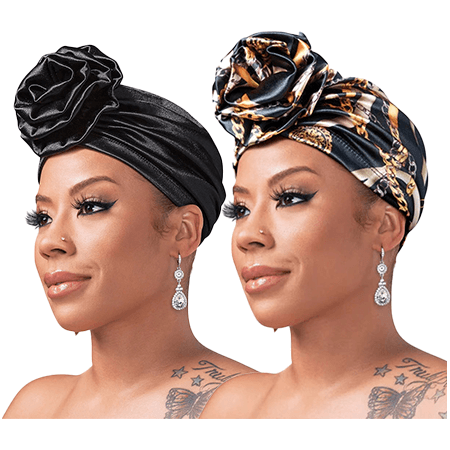Red By Kiss Silky Luxe Keyshia Cole X Top Knot Turban - Black/Luxury - gtwtoporld.com