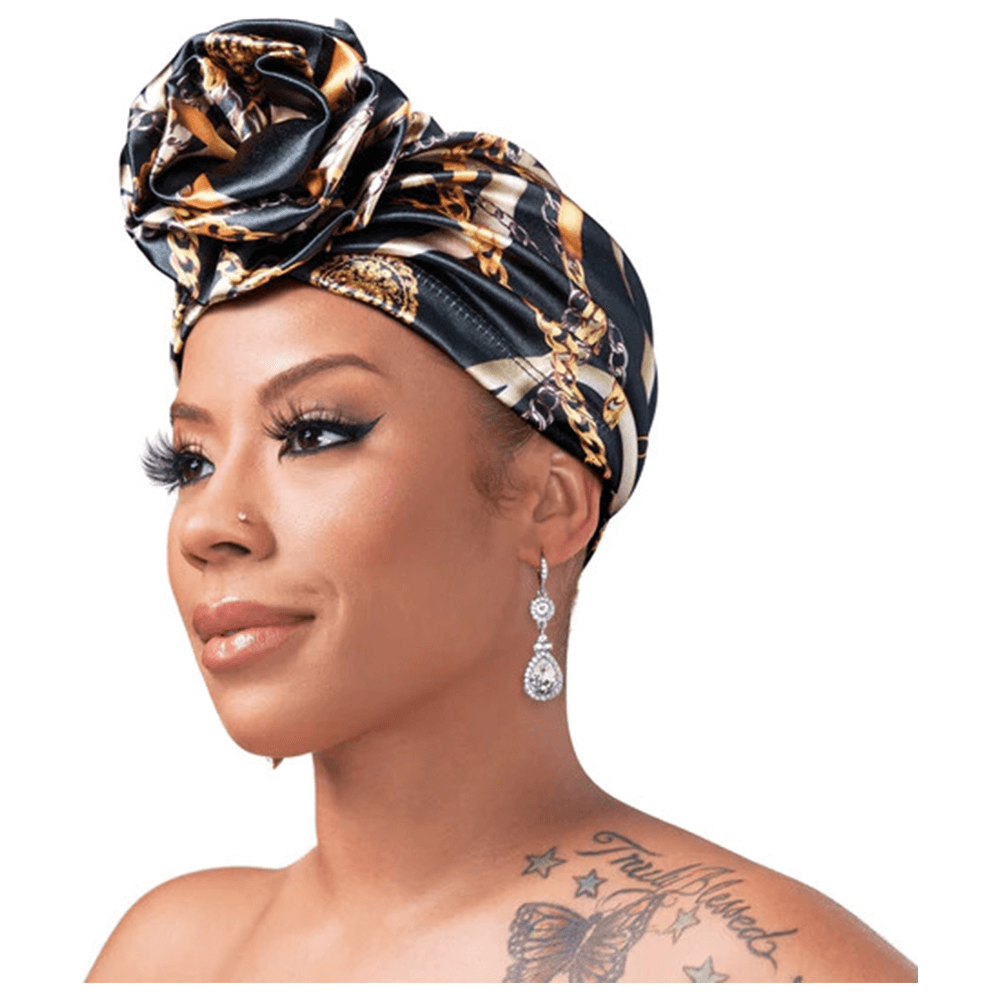 Red By Kiss Silky Luxe Keyshia Cole X Top Knot Turban - Black/Luxury - gtwtoporld.com