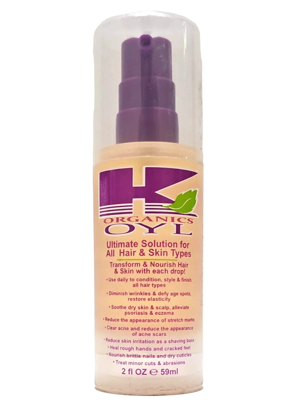K Organics OYL Ultimate Solution for All Hair & Skin Types 2oz