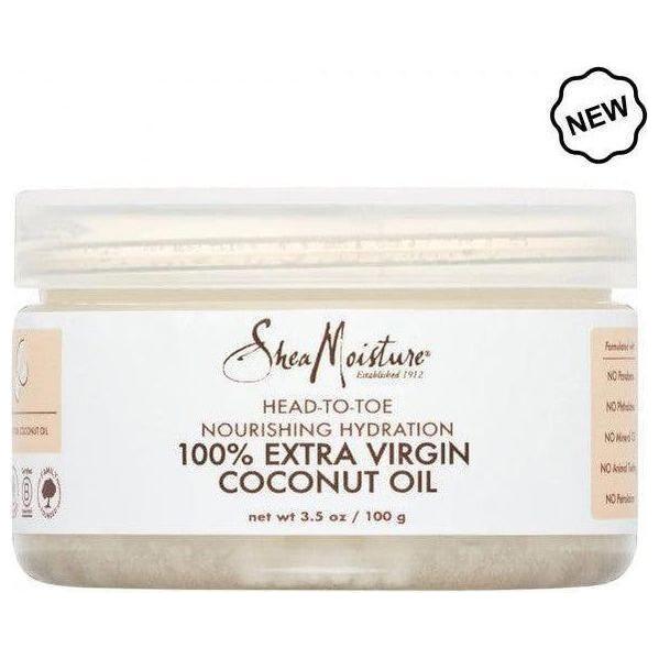 Shea Moisture 100% Extra Virgin Coconut Oil Head - to - Toe Hydration Moisturizer 3.5 oz - gtwtoporld.com