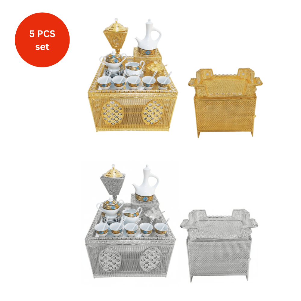 Shewhat 5pcs Rekebot Set Square 2 (Gold & Silver) - gtwtoporld.com