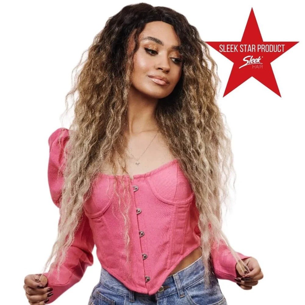 Sleek Atty Spotlight 101 Synthetic Lace Parting Wig 30" - gtwtoporld.com
