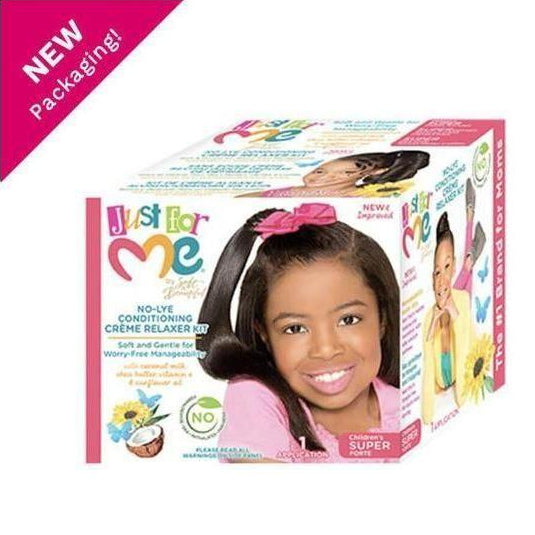 Soft & Beautiful Just For Me! No - Lye Conditioning Creme Relaxer Kit Super - gtwtoporld.com