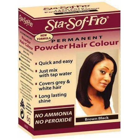 Sta - Sof - Fro permanent Pulver - Haarfarbe, Braun Schwarz - gtwtoporld.com