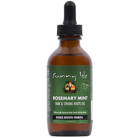 Sunny Isle Rosemary Mint Hair & Strong Roots Oil 3oz - gtwtoporld.com