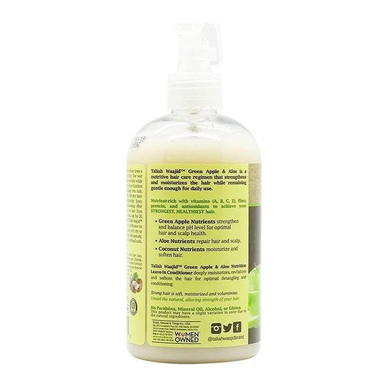 Taliah Waajid Green Apple & Aloe with Coconut Nutrition Leave - in Conditioner 355ml - gtwtoporld.com