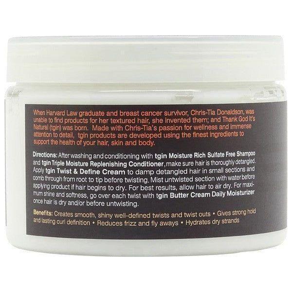 TGIN Twist & Define Cream with Coconut Oil + Vitamin E 340g - gtwtoporld.com