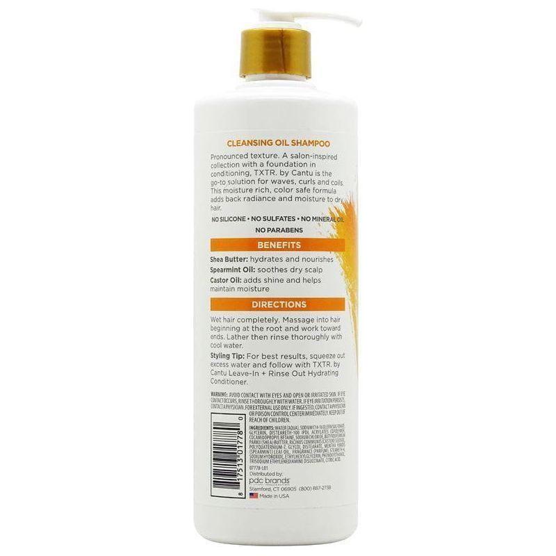 TXTR by Cantu Color Treated Hair + Curls Cleansing Oil Shampoo 473ml - gtwtoporld.com