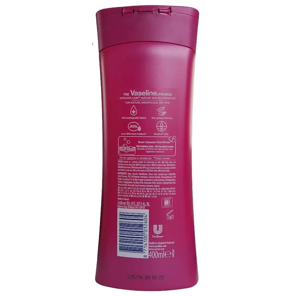Vaseline Mature Skin Rejuvenation Body Lotion 400ml - gtwtoporld.com