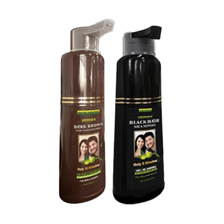 Veinira Hair Colour Shampoo Black/Dark Brown 200ml - gtwtoporld.com