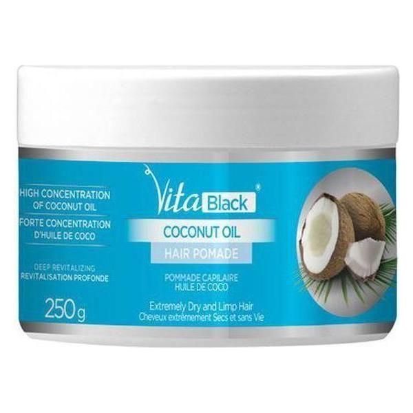 Vita Black Coconut Oil Hair Pomade 250Ml - gtwtoporld.com