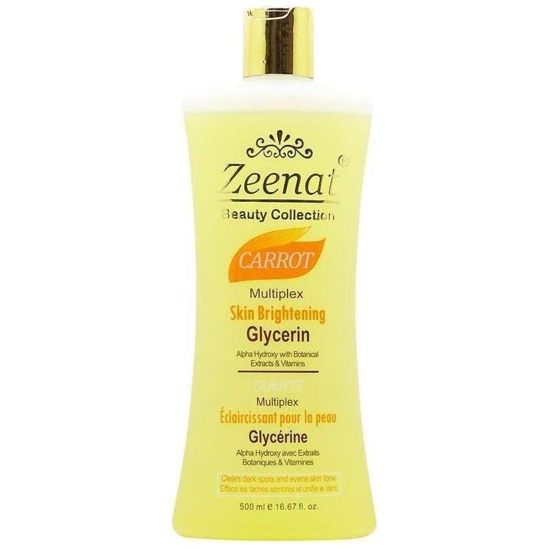 Zeenat Carrot Multiplex Skin Lightening Glycerin 500ml - gtwtoporld.com