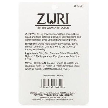 Zuri Naturally Sheer Wet to Dry Powder/Foundation 11g - gtwtoporld.com