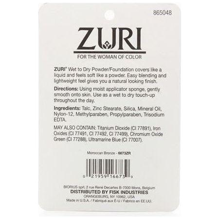 Zuri Naturally Sheer Wet to Dry Powder/Foundation 11g - gtwtoporld.com