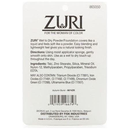 Zuri Naturally Sheer Wet to Dry Powder/Foundation 11g - gtwtoporld.com