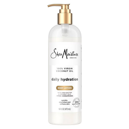 Shea Moisture Daily Hydration 100% Virgin Coconut Body Lotion 16oz