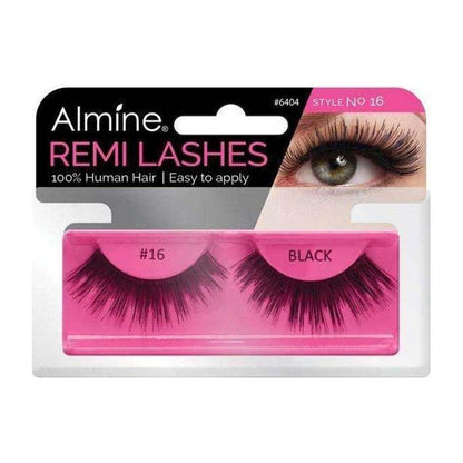 Almine Eyelashes Black 100% Remi Human hair - gtwtoporld.com
