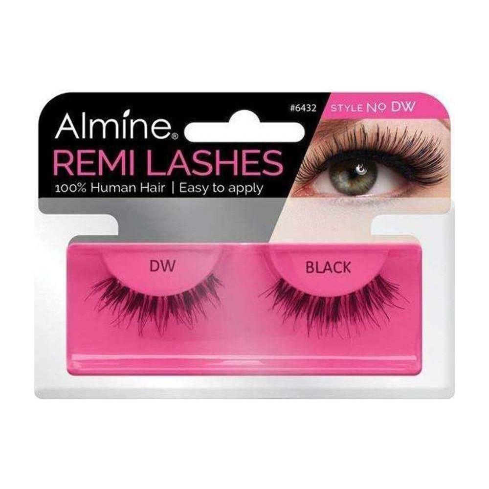Almine Eyelashes Black 100% Remi Human hair - gtwtoporld.com