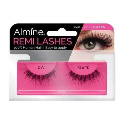 Almine Eyelashes Black 100% Remi Human hair - gtwtoporld.com