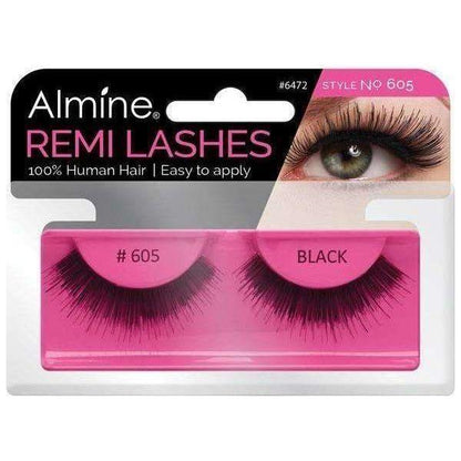 Almine Eyelashes Black 100% Remi Human hair - gtwtoporld.com
