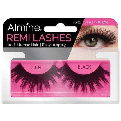 Almine Eyelashes Black 100% Remi Human hair - gtwtoporld.com