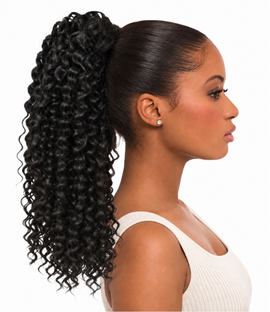Dream Hair kinky Curly Machine Ponytail 14" - Synthetic Hair