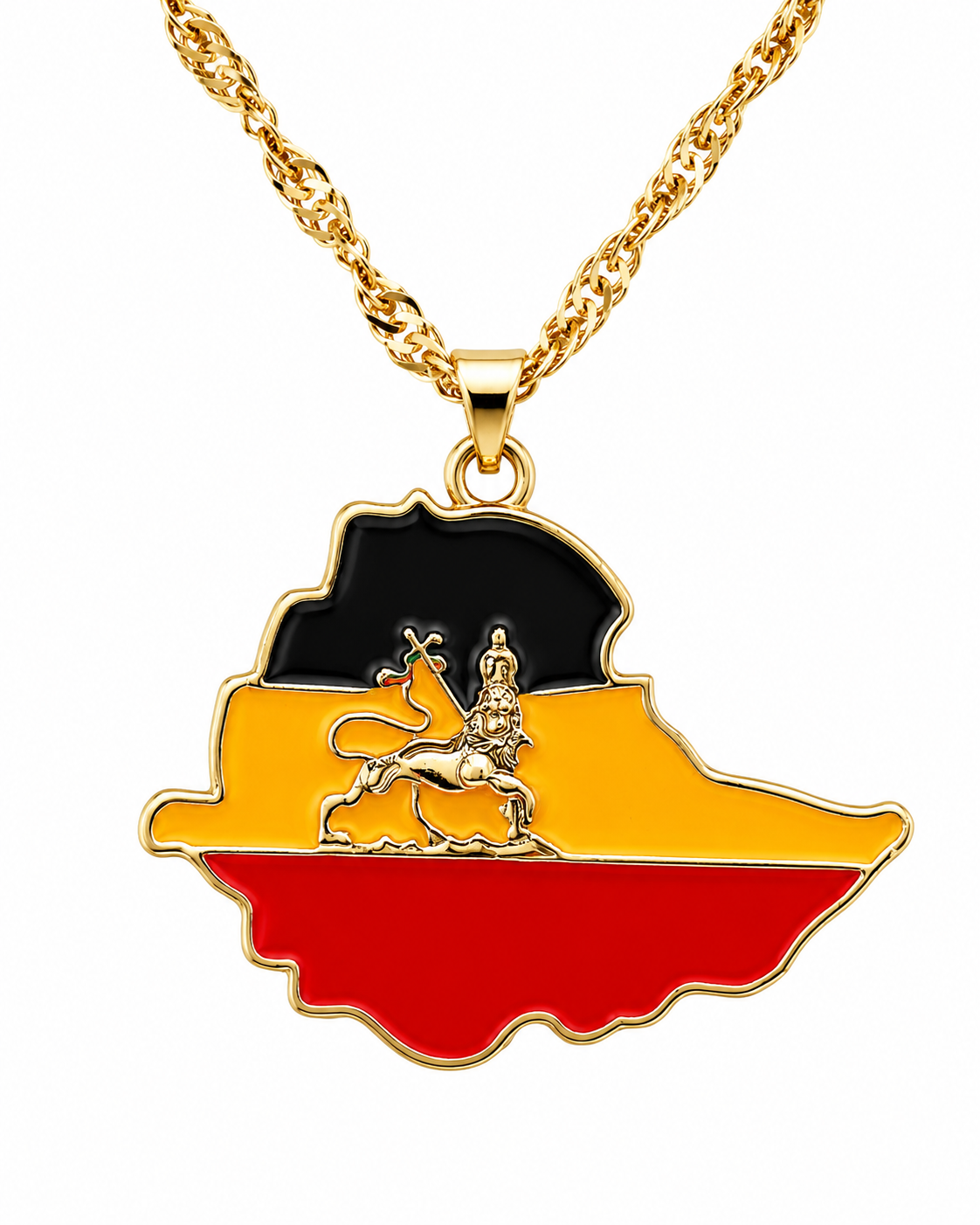 Dreamfix Ethiopia Pendant with Lion Emblem