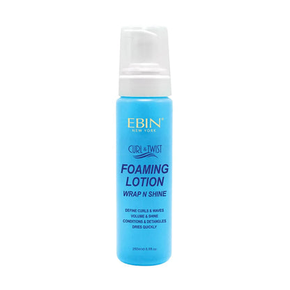 Ebin New York Curl &amp; Twist Foaming Lotion Wrap N Shine Original 100ml/250ml