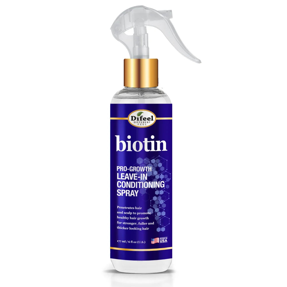 Difeel Biotin Pro-Growth Leave in Conditioning Spray 8 oz.