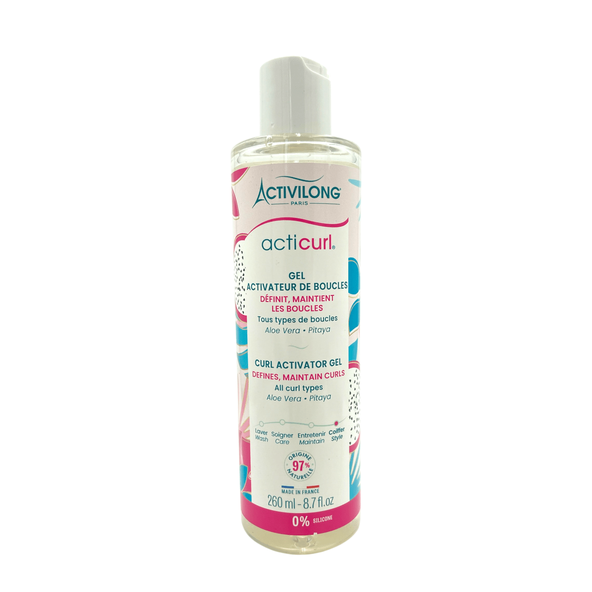 Activilong Acticurl Aloe Vera Glycerin Pitaya Curl Activator Gel 260ml - gtwtoporld.com
