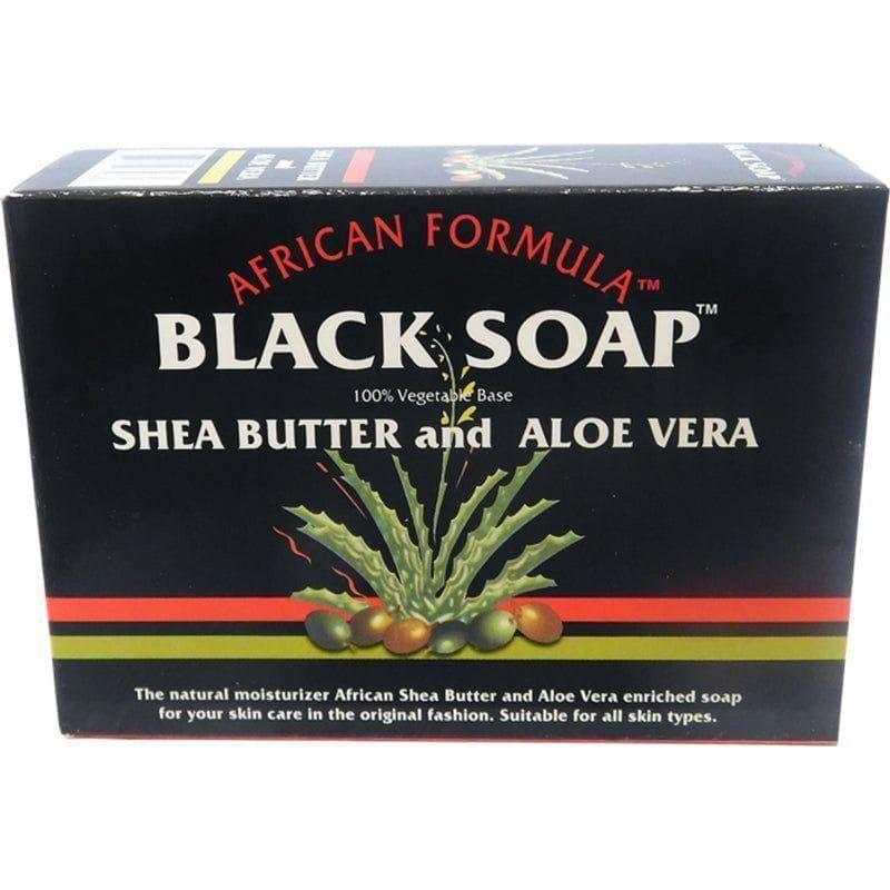 African Formula Black Soap Shea Butter and Aloe Vera 100g - gtwtoporld.com